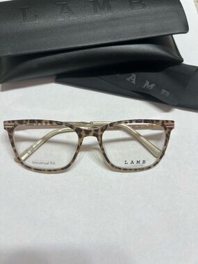 L.A.M.B. LAUF128 Tortoise Shell Pattern Eyeglass Frames - Brown/Cream